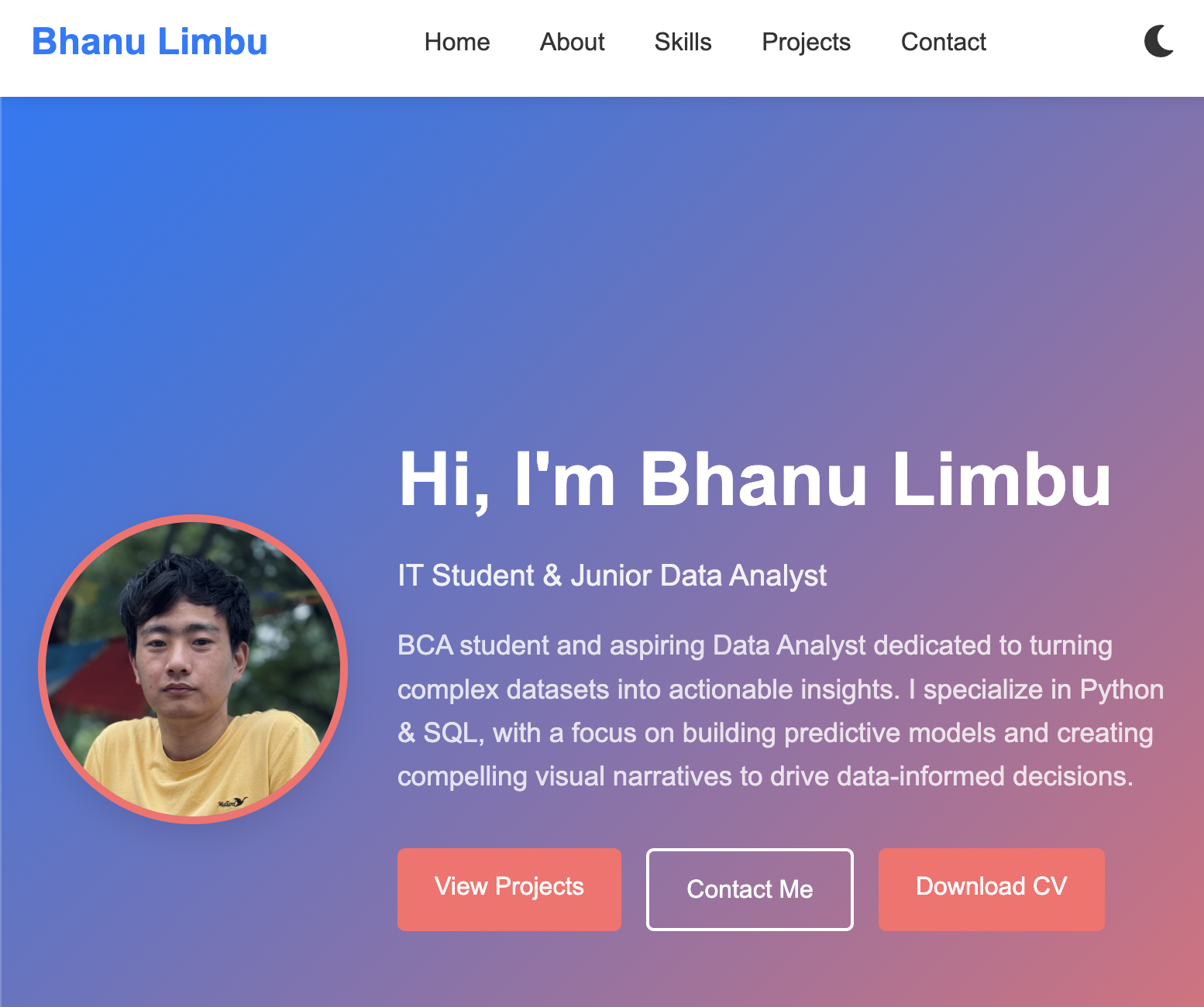 Portfolio Website Screenshot